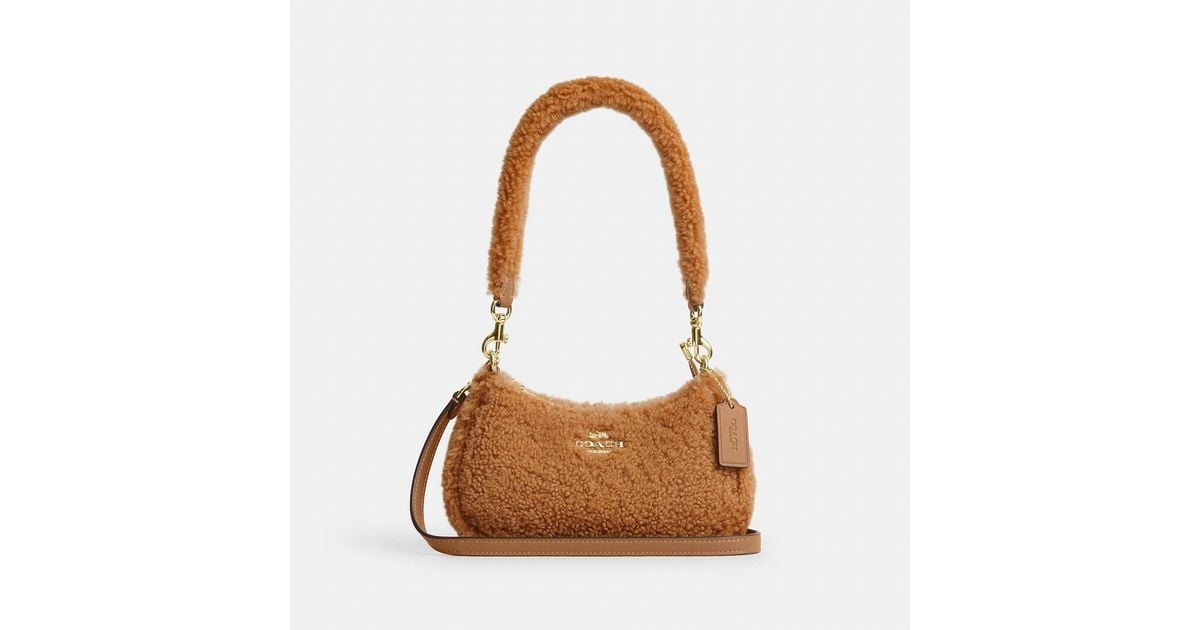 Mini Bagas COACH Teri Mini Crossbody Bag in Brown | Lyst