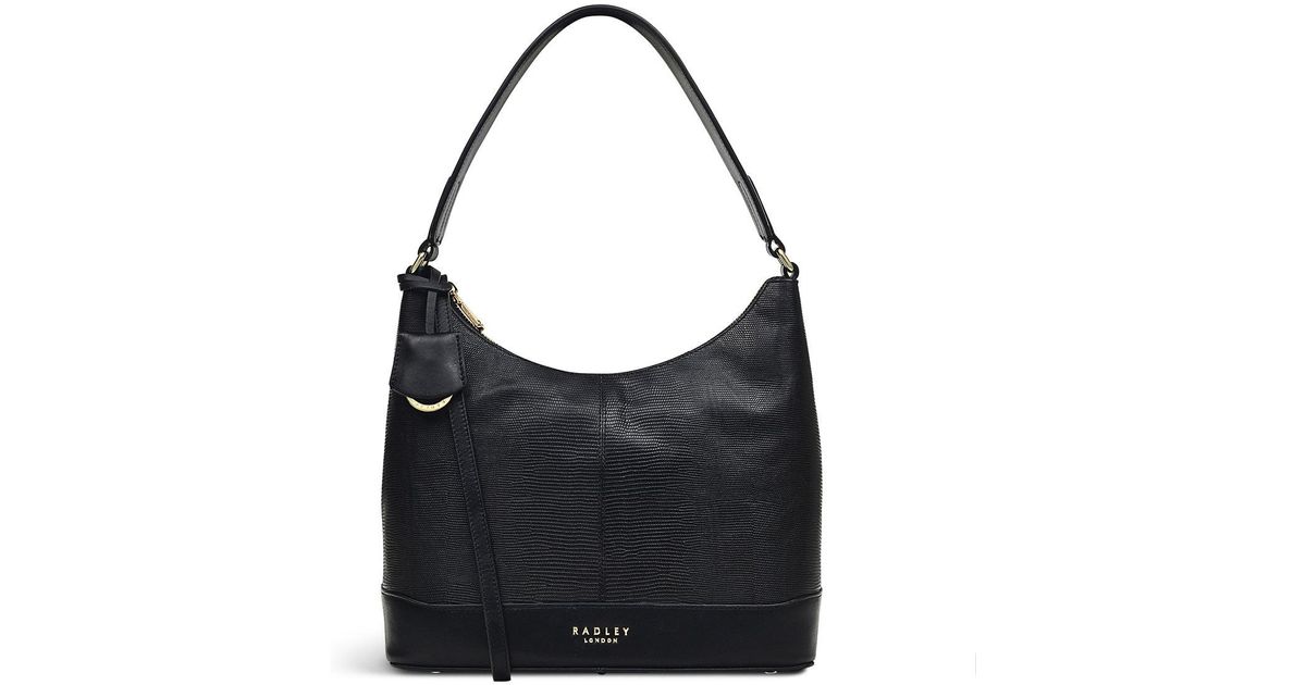 Radley Spring Vale Small Ziptop Satchel in Black Lyst