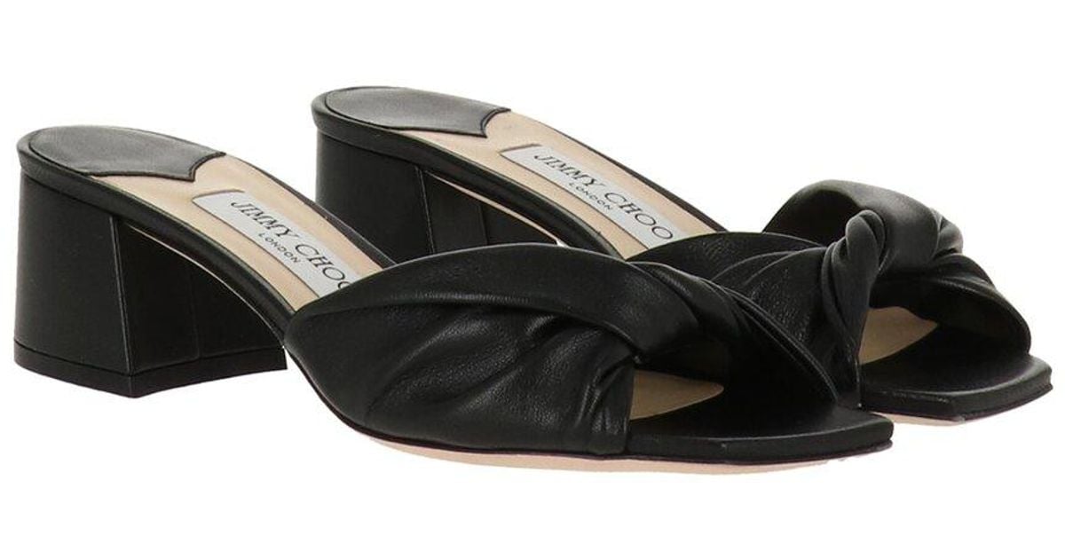 JIMMYCHOO直営OUTLET 【LYN 45 】NAPPA LEATHERサンダル JIMMYCHOO直営OUTLET 【LYN 45 】NAPPA LEATHERサンダル (Jimmy