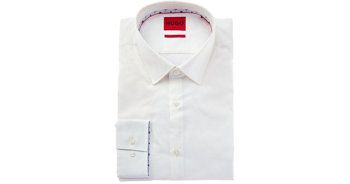 BOSS by HUGO BOSS Slim Fit Dress Shirt in White for Men Lyst