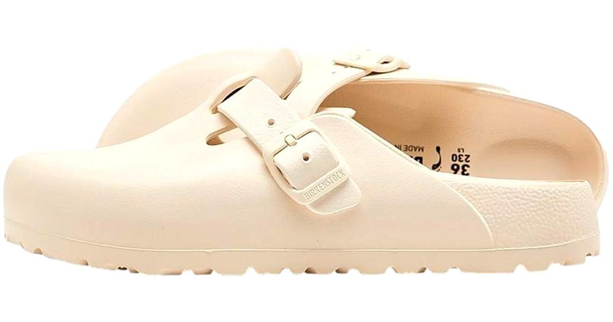 Birkenstock Boston Eva Eggshell 1027382 in Natural | Lyst