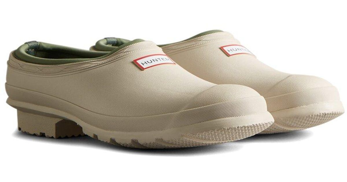 HUNTER Gardender Neoprene Clog in White Lyst