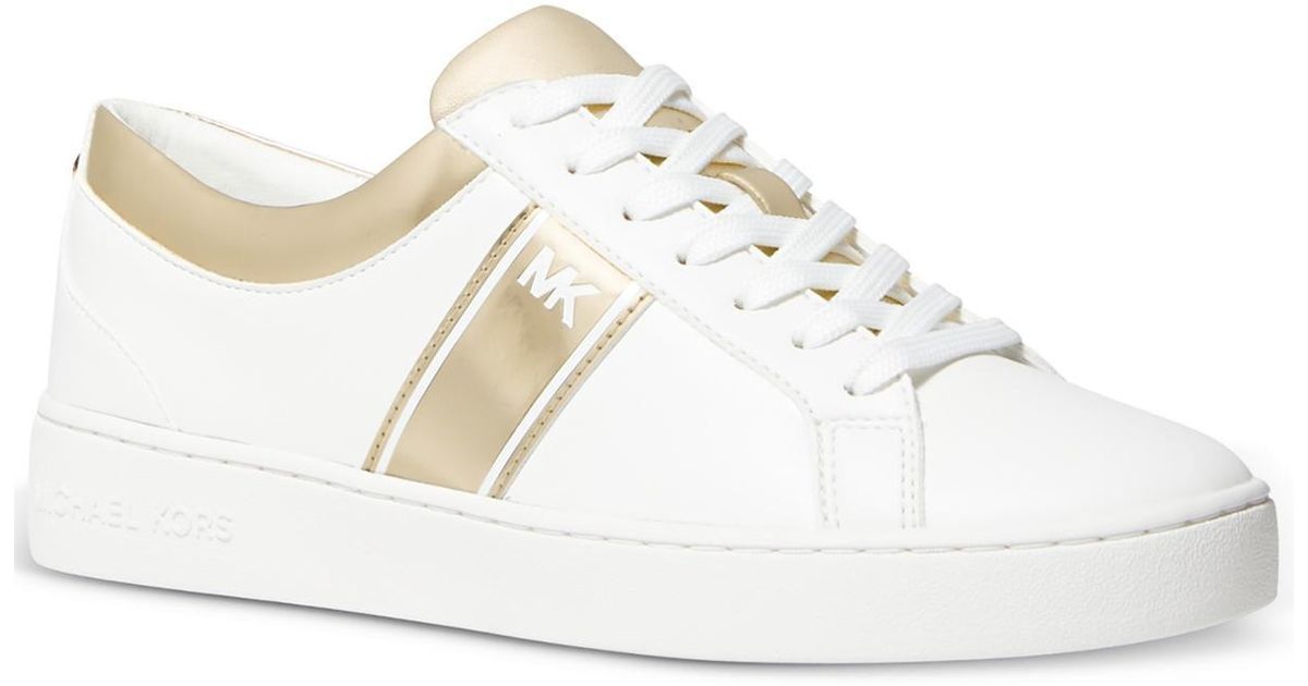 MICHAEL Michael Kors Juno Stripe Faux Leather Lace-up Casual And ...