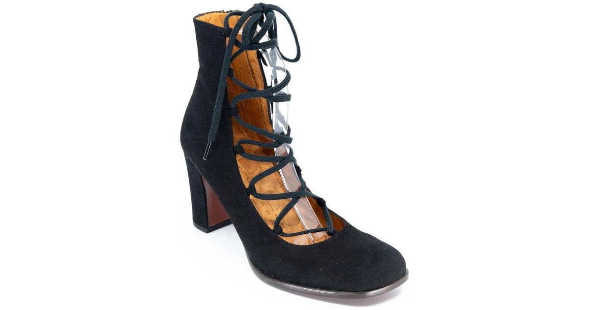 Chie Mihara Faruk Lace Up Boots in Black | Lyst
