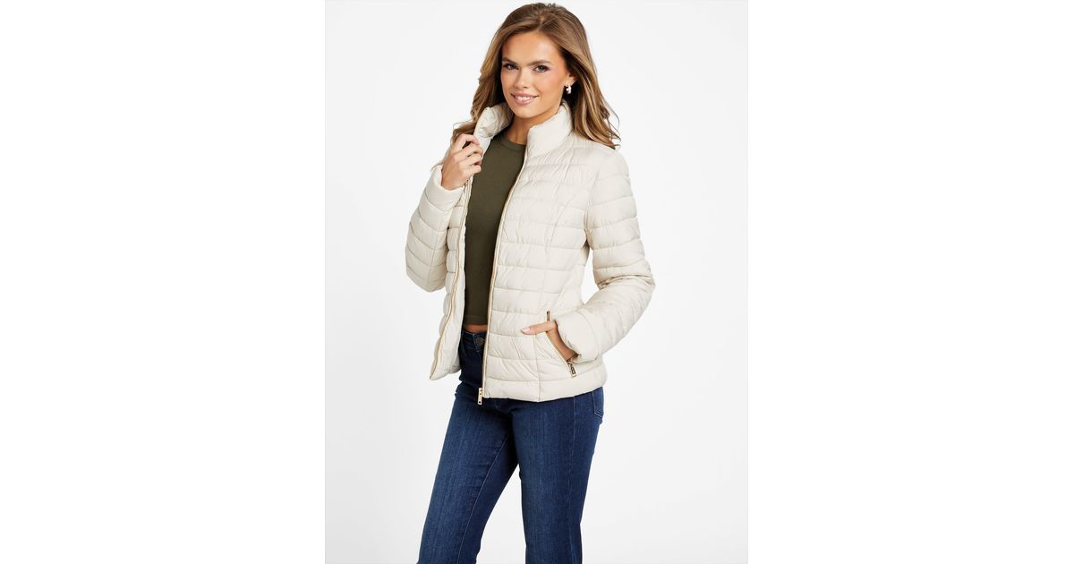 guess-malcon-puffer-jacket-in-natural-lyst