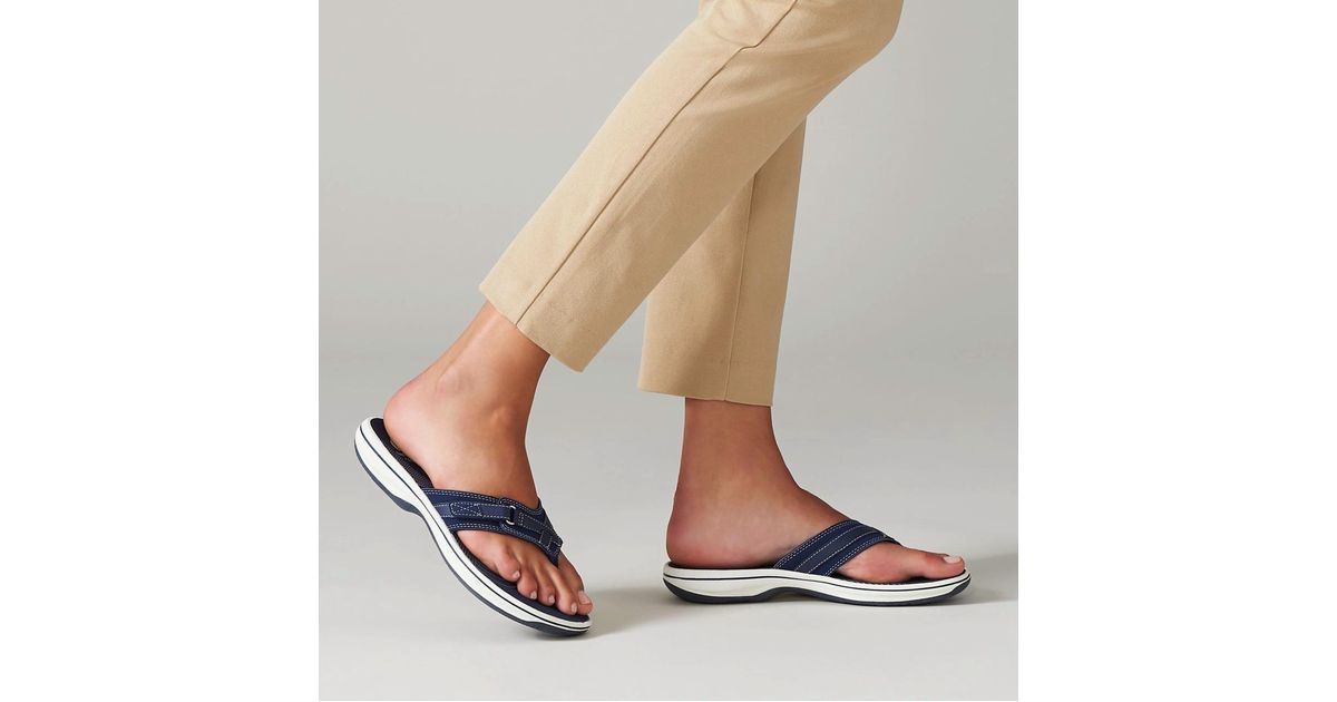Clarks Breeze Sea Sandal In Navy in Natural Lyst