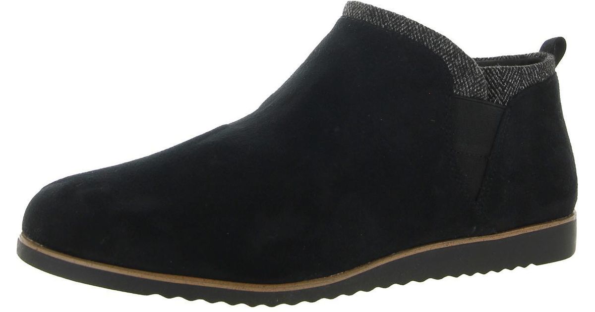 LifeStride Zion Faux Leather Flat Shooties in Black | Lyst