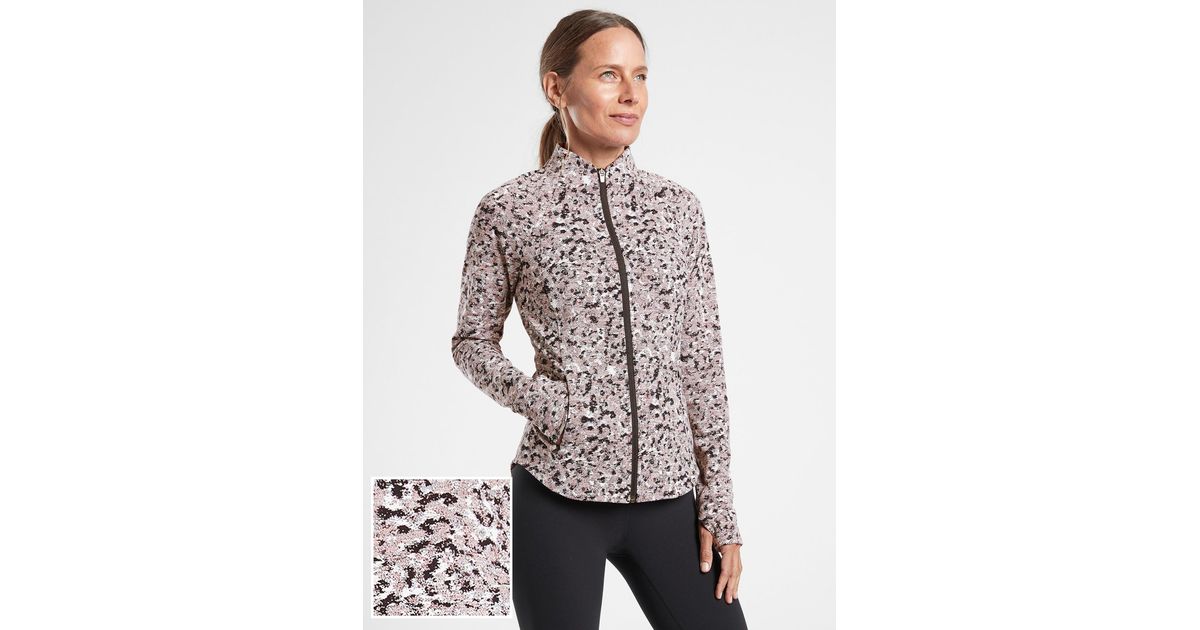 Athleta Salutation Textured Jacket in White Lyst