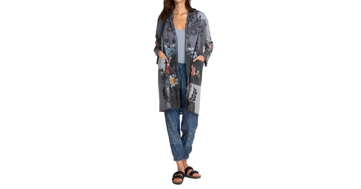 Johnny Was Rocco Duster I in Blue Lyst