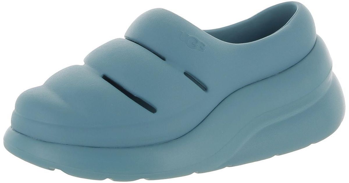 UGG Sport Yeah Ankle Strap Flat Slide Sandals in Blue Lyst