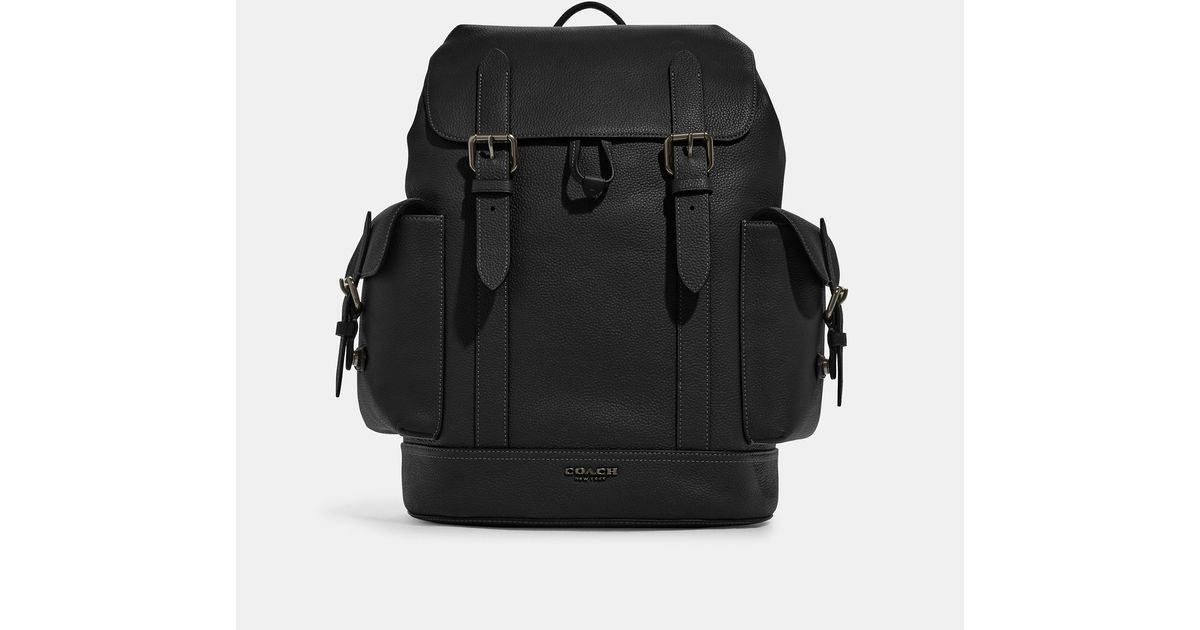 Coach Outlet Leather Hudson Backpack in Black Lyst