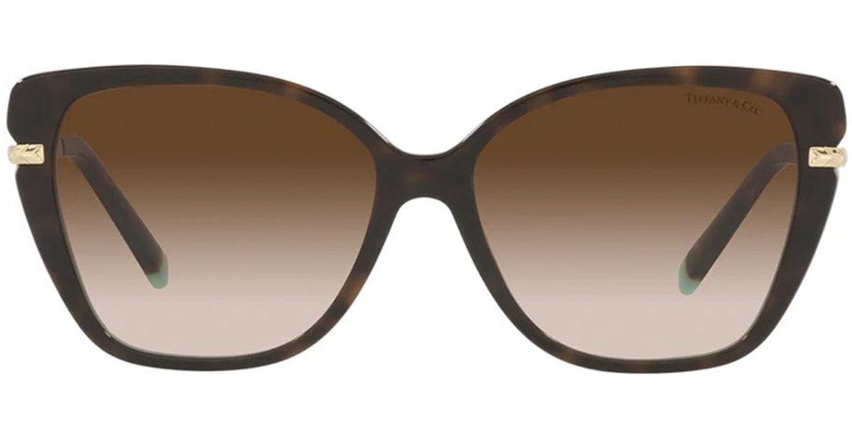 Tiffany & Co. Tf 4190 81343b Cat-eye Sunglasses in Brown | Lyst