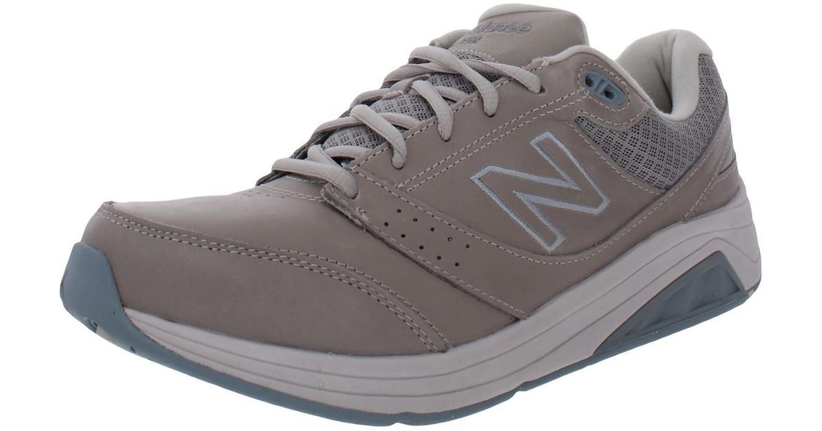 New Balance Ww928v3 Leather Fitness Walking Shoes in Gray | Lyst