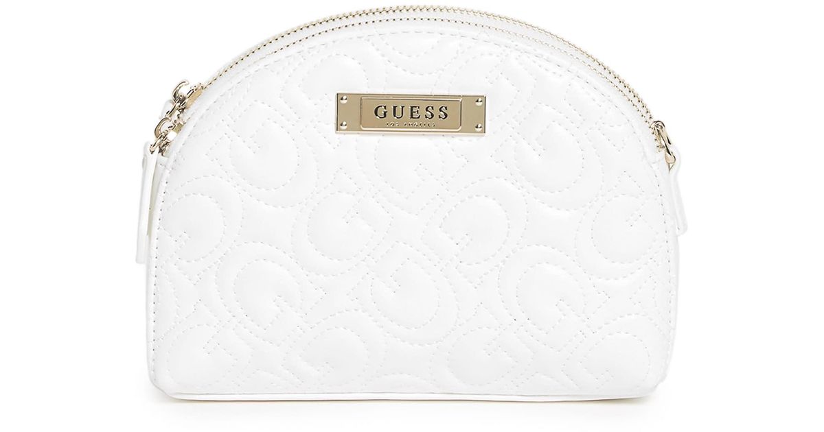 Guess Factory Sophie Double Zip Crossbody in White Lyst