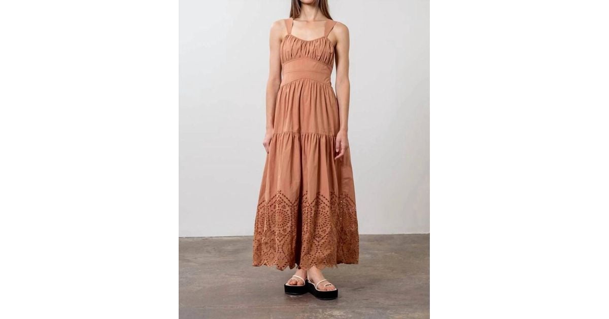 moon river brown maxi dress Tuckernuck Moon River Exclusive Chocolate One Shoulder Midi Maxi Cut Out Dress by Moon River