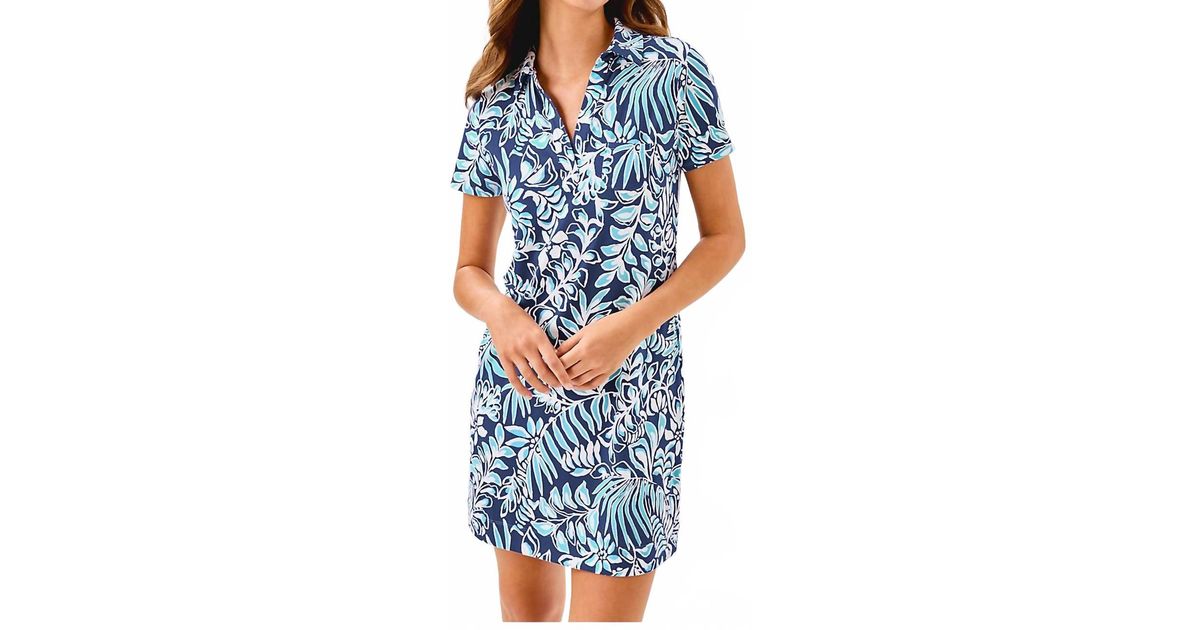 Plizer Mini Lilly Pulitzer Dune Mini Dress in Blue | Lyst