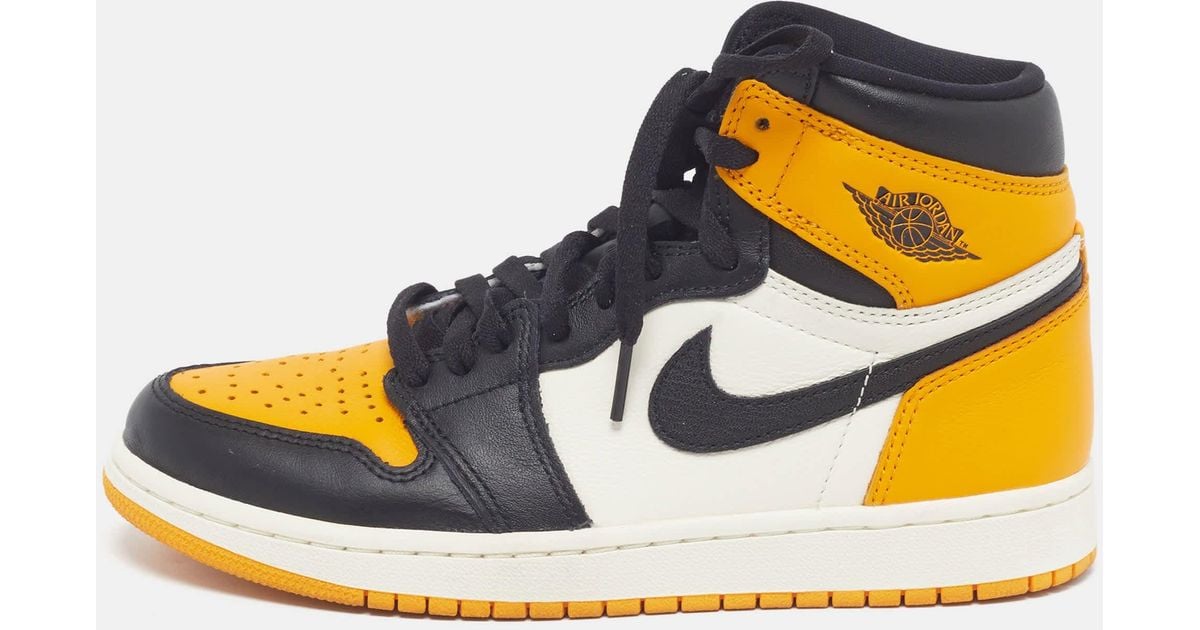 Air Jordans Jordan 1 Retro Og Taxi Size 38.5 Leather High Top Sneakers ...