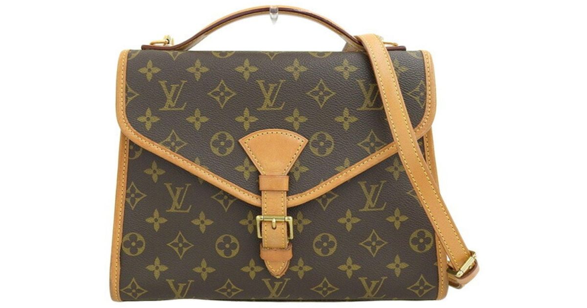 Louis Vuitton Beverly Brown Canvas Shoulder Bag (Pre-Owned)