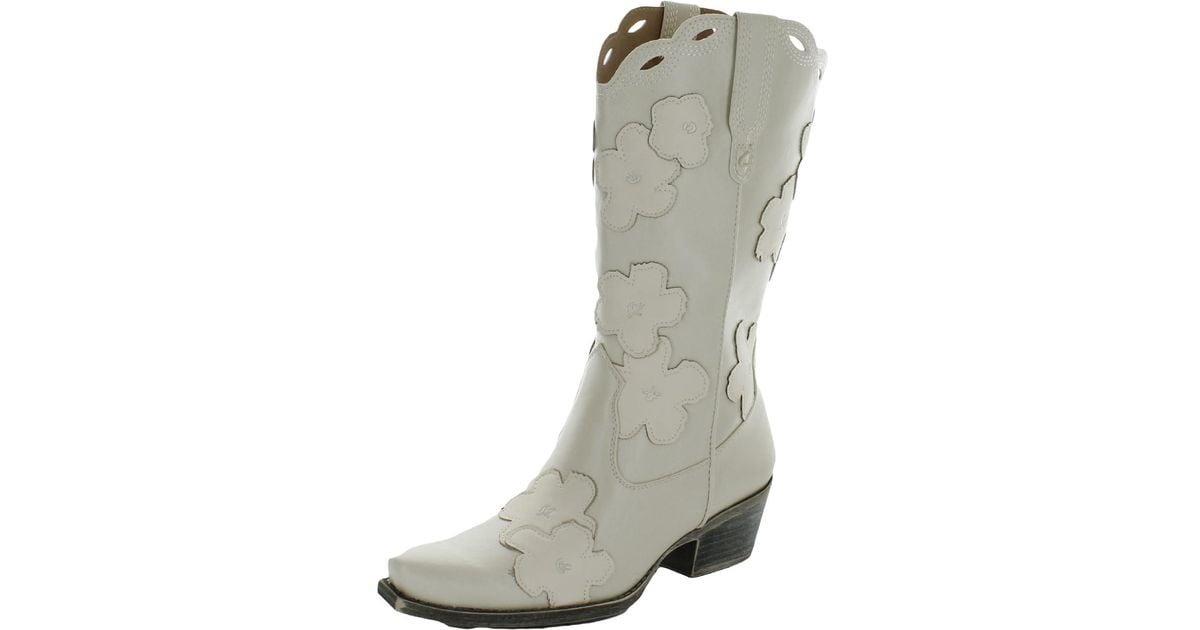 Circus by Sam Edelman Jill 2 Zipper Cowboy, Western Boots in Gray Lyst