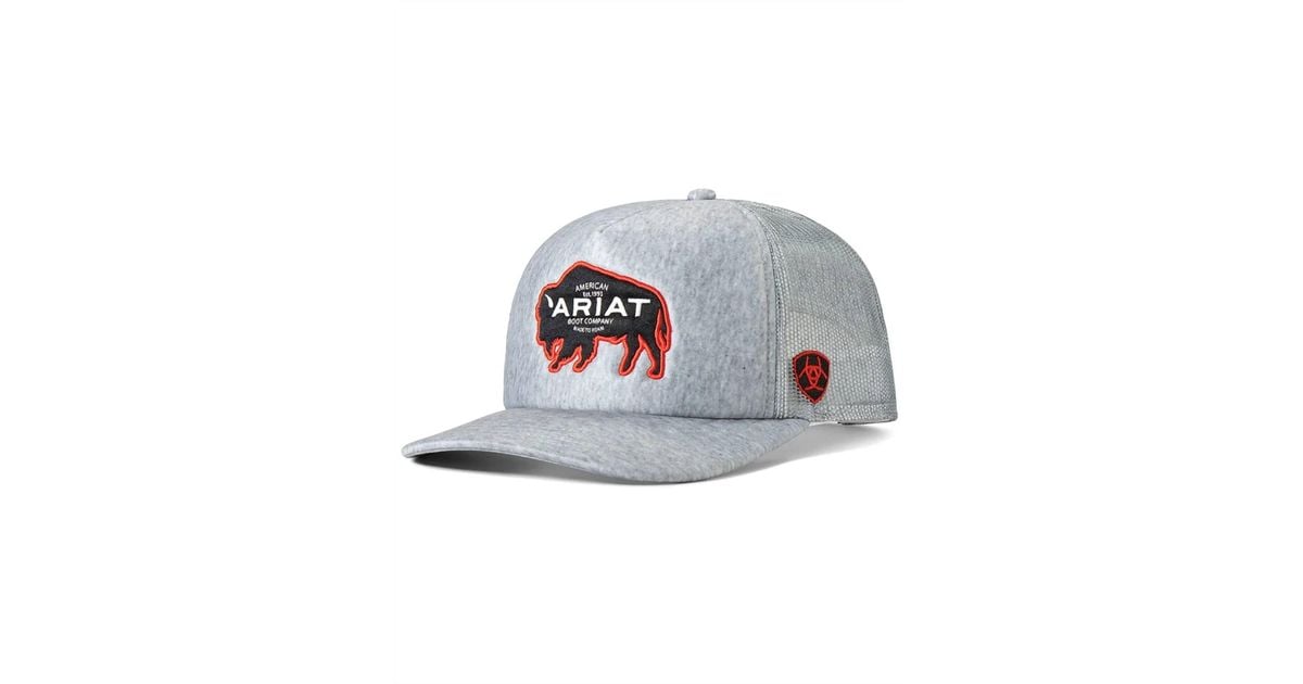 Ariat Buffalo Patch Logo Hat in Gray | Lyst