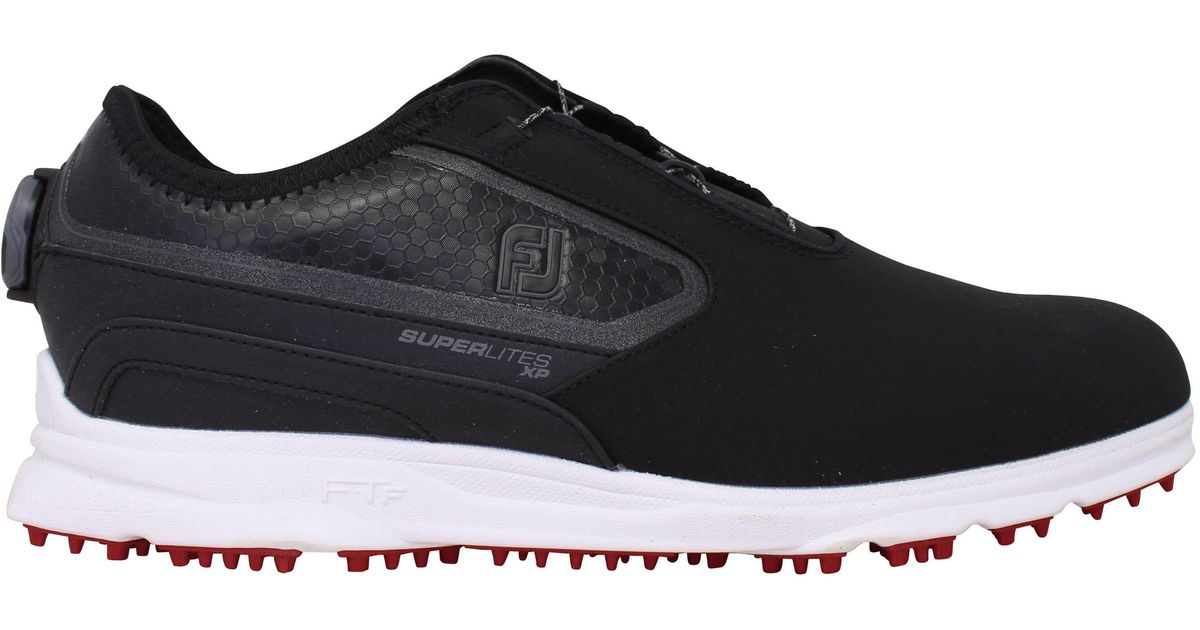 Footjoy Superlites Xp Golf /whitered 58093 in Black for Men Lyst