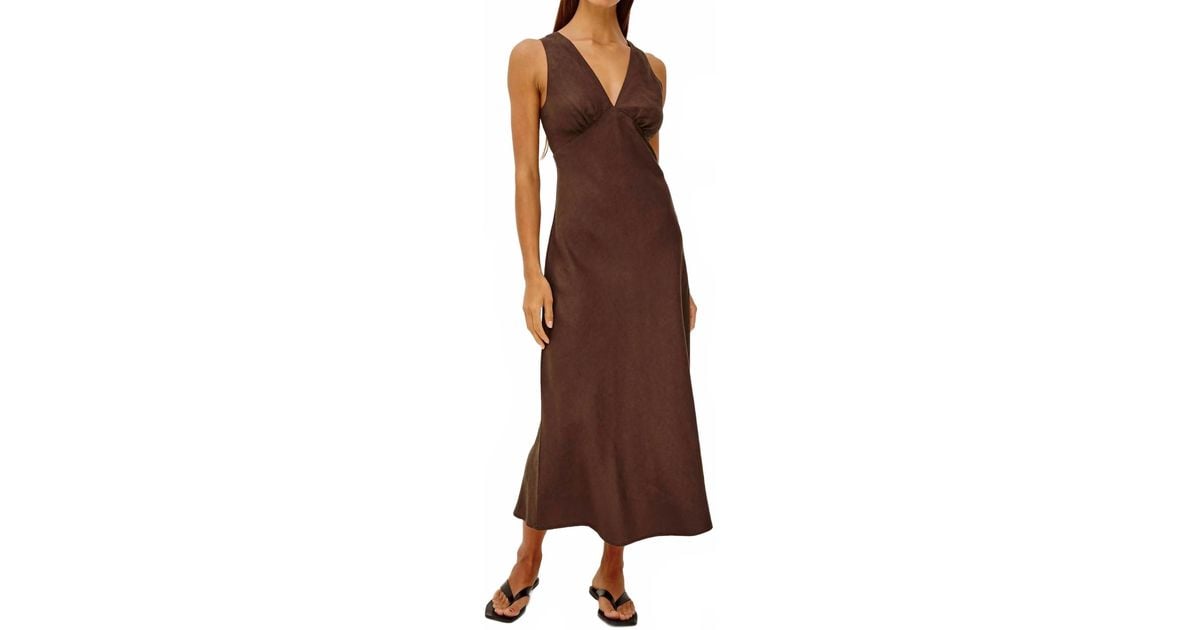 Rails Avianna Midi Dress in Brown | Lyst