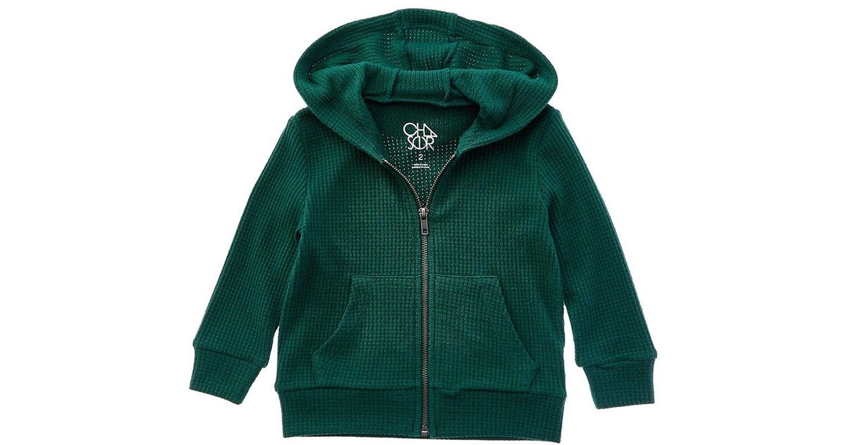 Chaser Brand Zip-Up Hoodie in Green for Men | Lyst