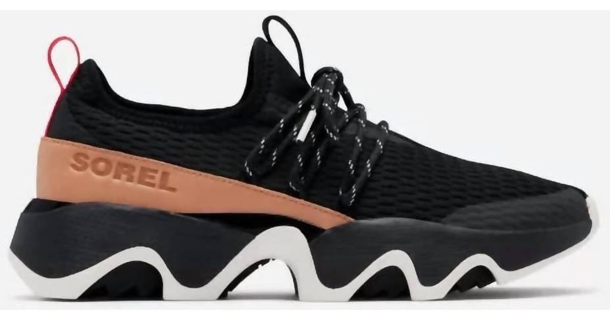 sorel kinetic lace sneaker black