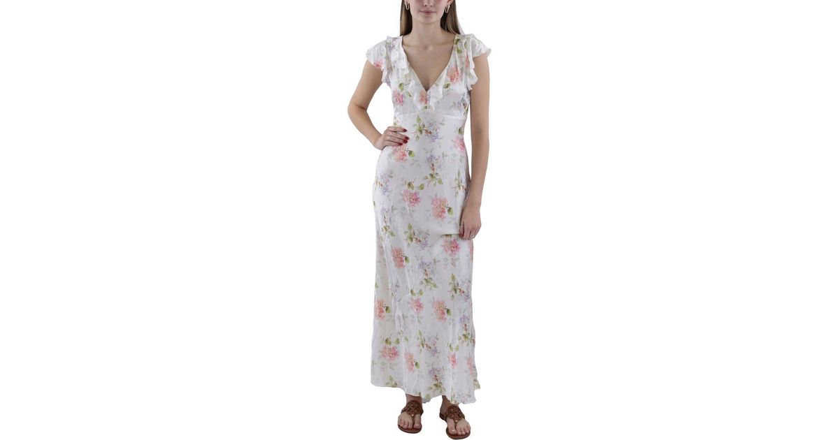 Graceful Floral Silk Maxi – Elegant & Modern