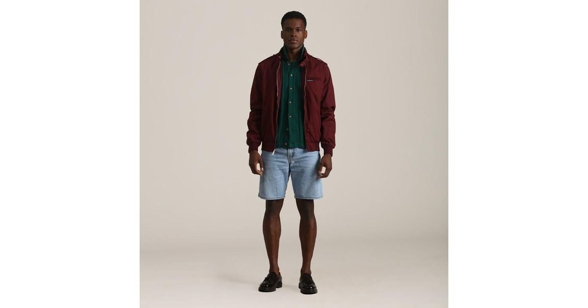 Members Only Classic Iconic Racer Jacket (Slim Fit) in Blue for Men | Lyst