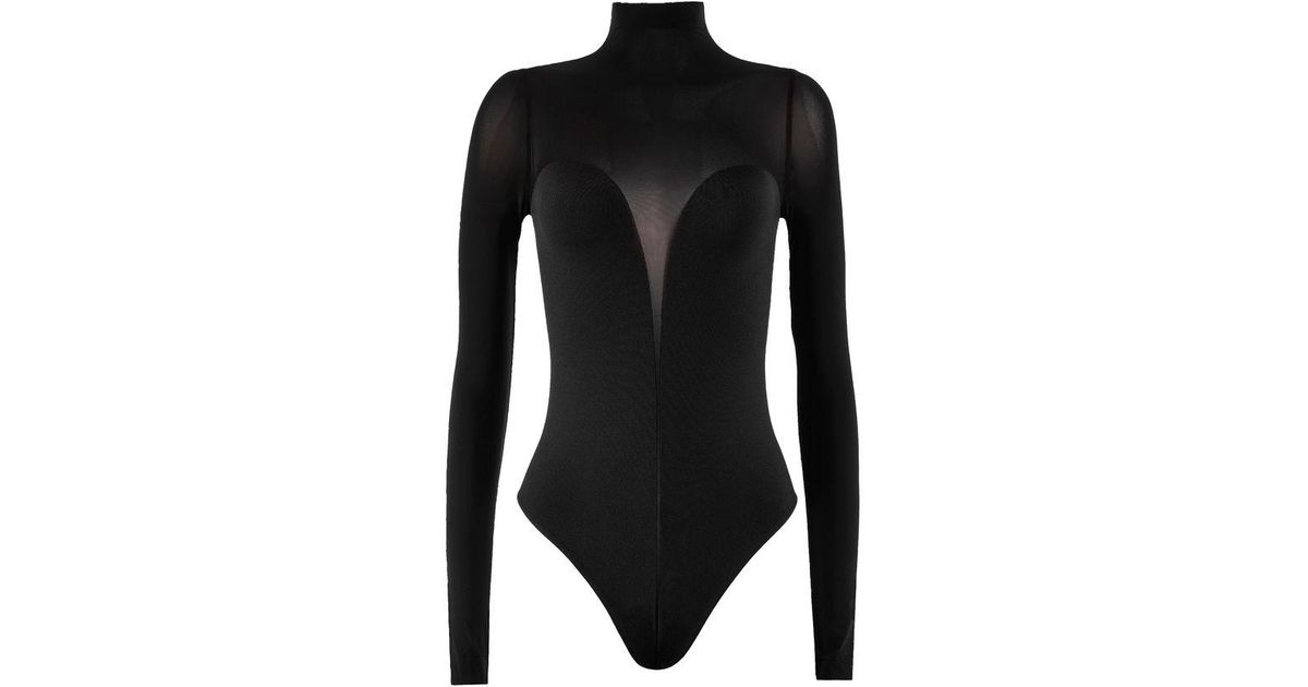 Wolford Bustier Body in Black | Lyst