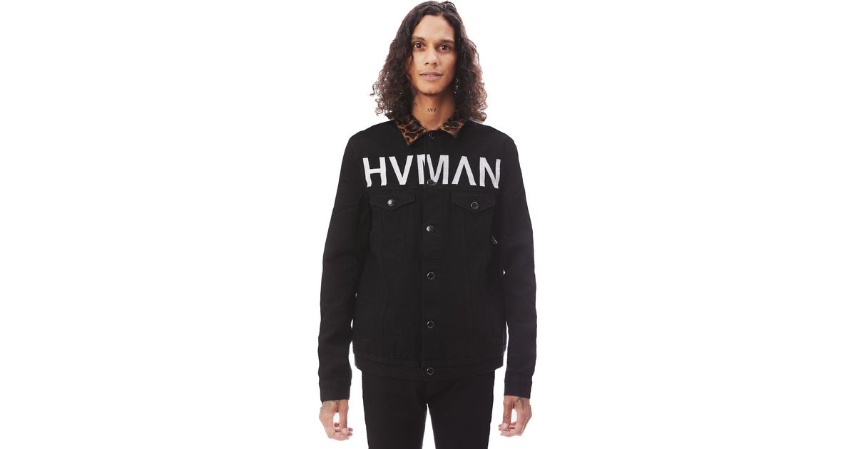 HVMAN Mk1 Denim Jacket Stripe in Black for Men | Lyst