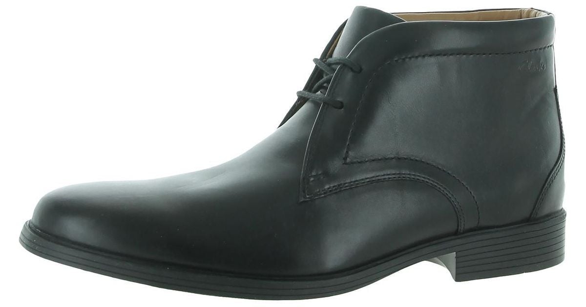 Clarks Whiddon Mid Leather Waterproof Chukka Boots in Black for Men Lyst
