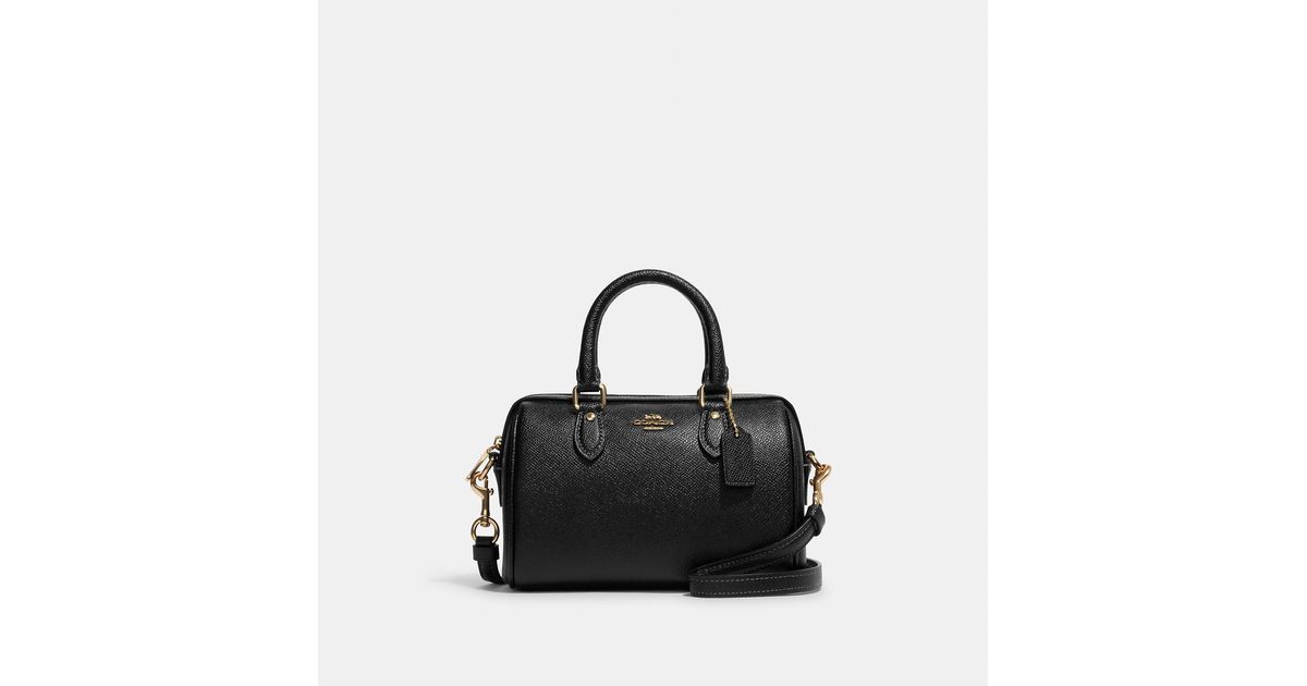 Coach Outlet Mini Rowan Crossbody in Black | Lyst