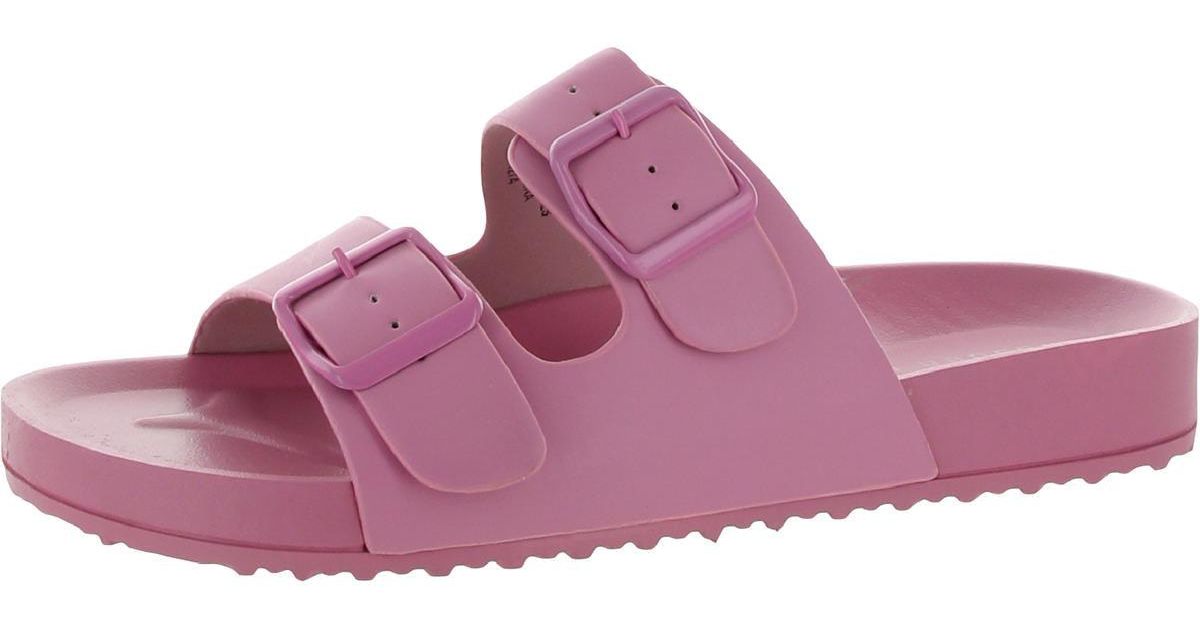 Madden Girl Teddy Slip On Footbed Sandals in Purple Lyst