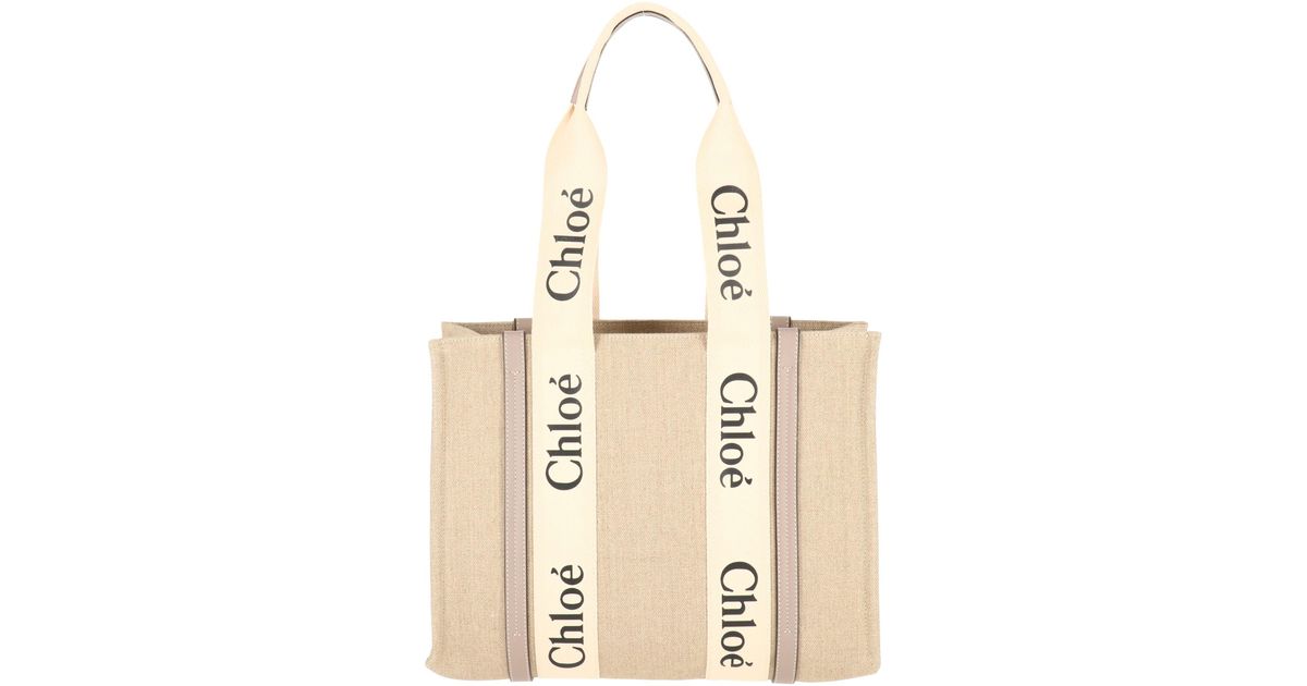 Chloé Light Tote in Natural Lyst