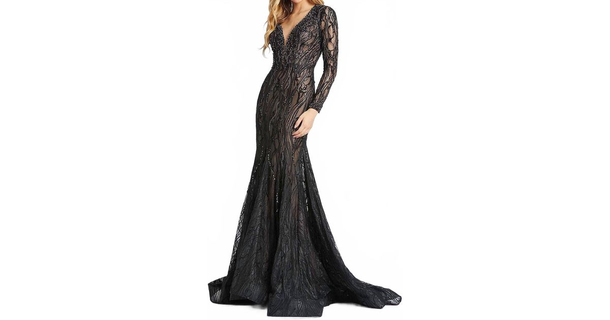 Mac Duggal - 20084D Strapless Lace Mermaid Gown
