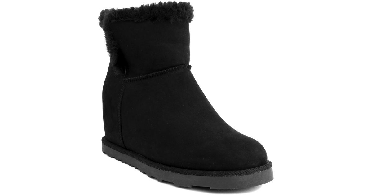 Juicy Couture Firecracker Faux Suede Cold Weather Shearling Boots in
