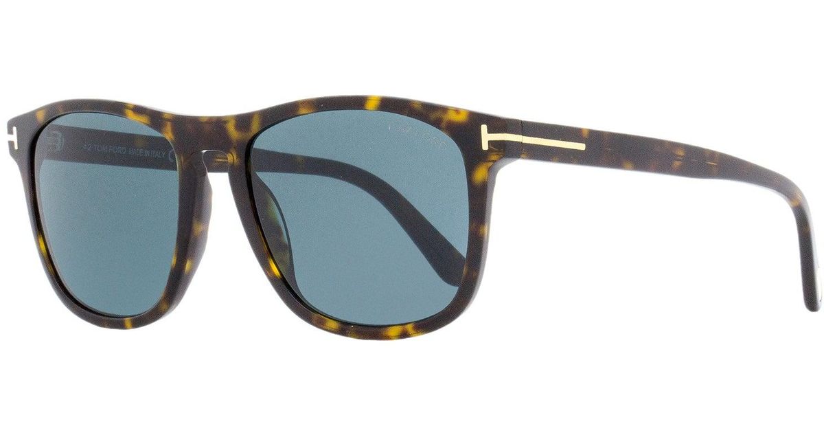 Tom Ford Rectangular Sunglasses Tf930 Gerard02 Dark Havana 56mm in Blue Lyst