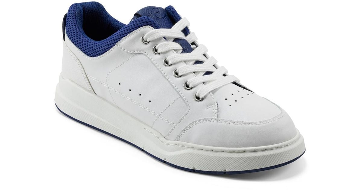 Easy spirit white leather sneakers deals