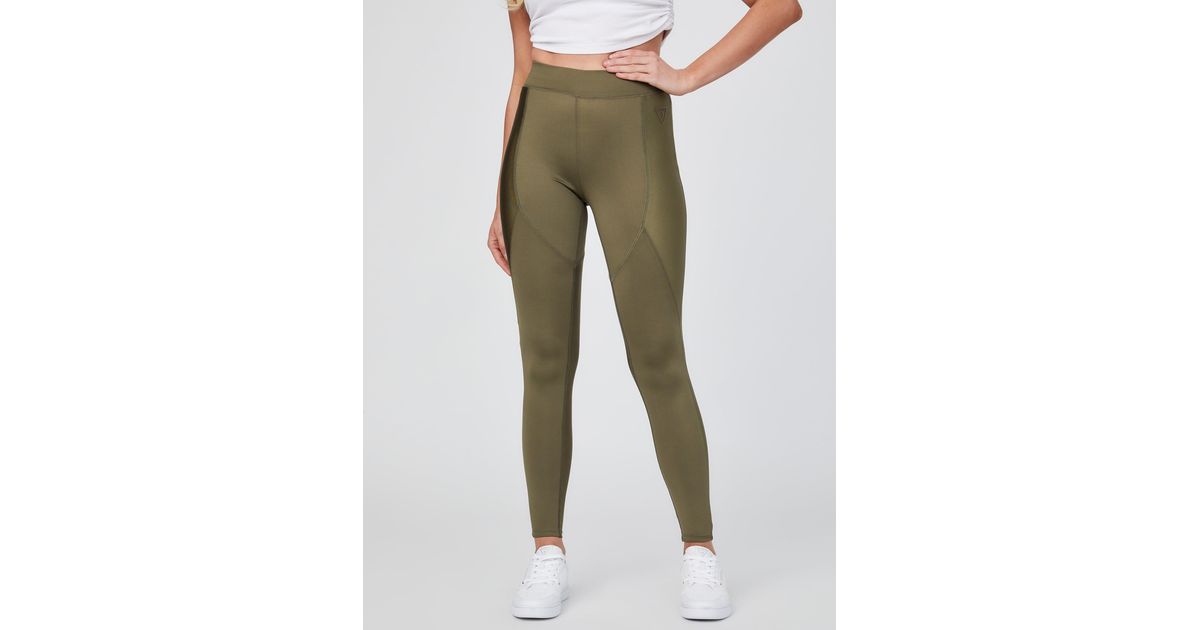 Guess Factory Kalie High Shine Leggings in Dusty Sage (Green) | Lyst