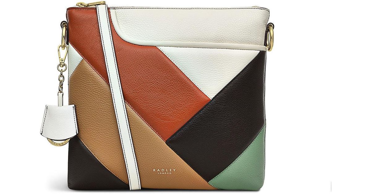 Radley Leather Pockets 2.0 Patchwork Medium Ziptop Crossbody Lyst