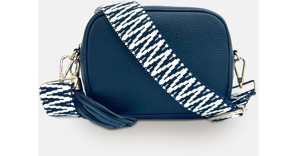 Apatchy London Leather Crossbody Bag in Blue Lyst