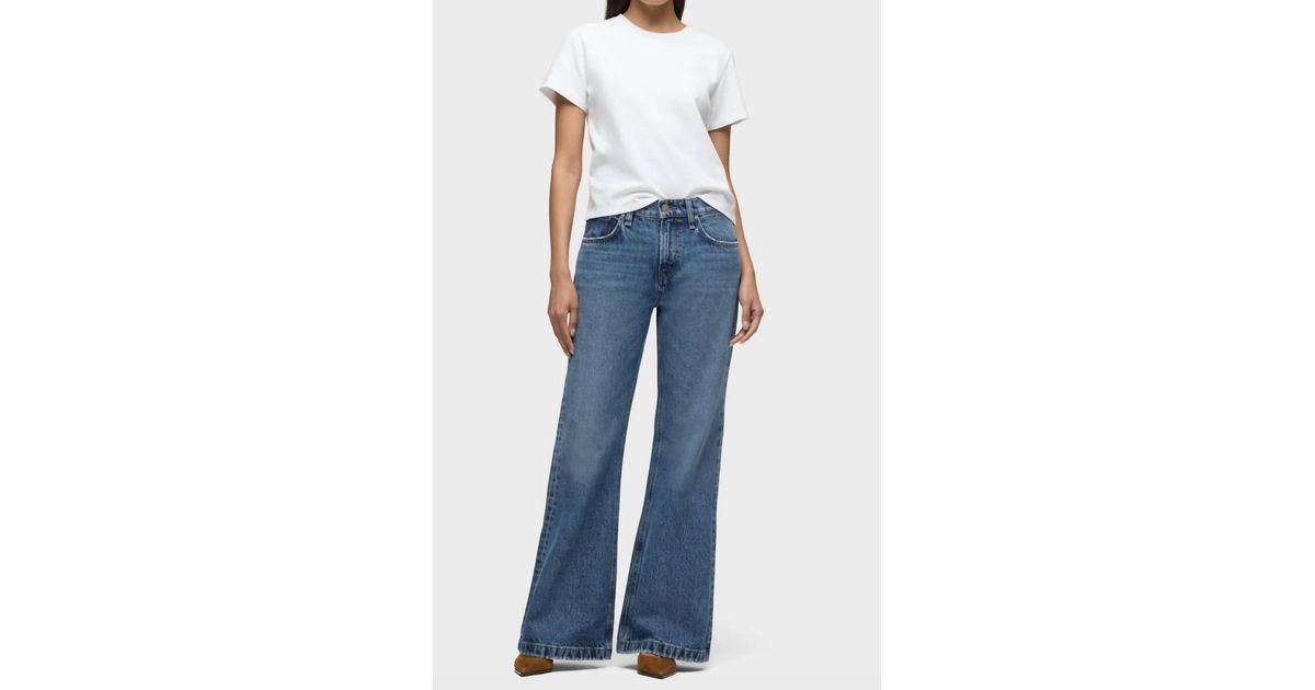 Low Key Rylee Hudson Jeans Rylee Low Rise Flare Jeans in Blue | Lyst