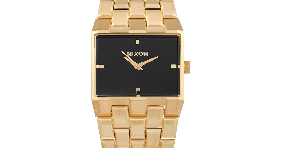 Nixon Ticket All Gold/black 34mm Watch A1262-510 in Metallic for 