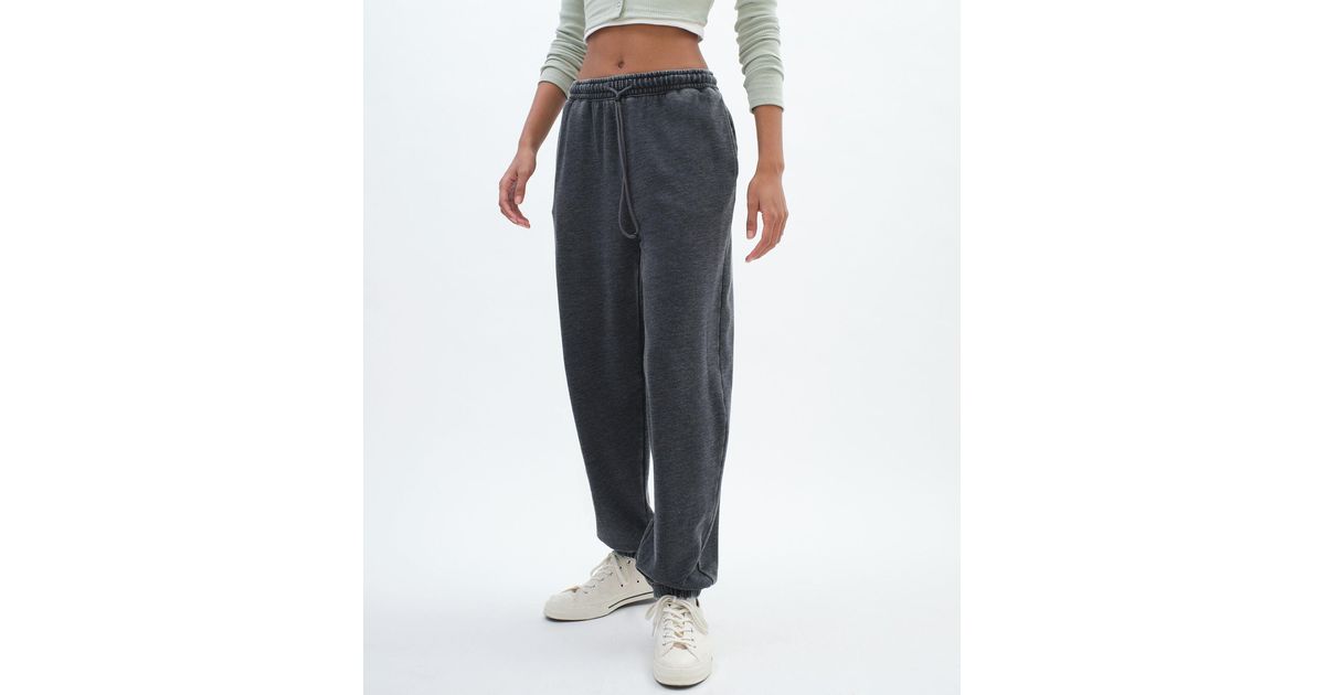 Aéropostale Baggy High-rise Cinched Sweatpants in Black