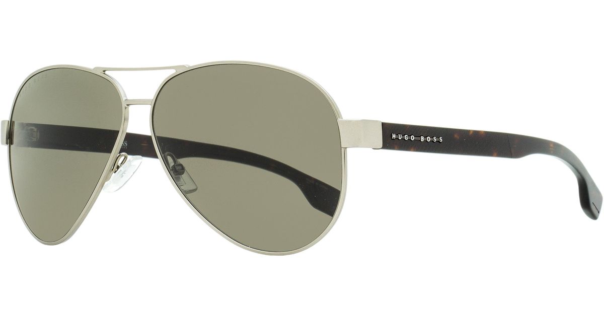 Boss By Hugo Boss Aviator Sunglasses B1241s Rutheniumhavana 63mm In Black For Men Lyst 2331