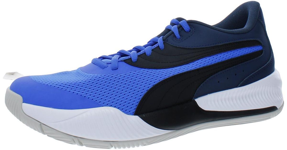 PUMA Triple Fitness Performance Basketball Shoes in Blue for Men | Lyst