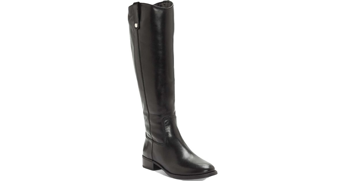 INC Fawne Leather Knee-high Riding Boots in Black | Lyst