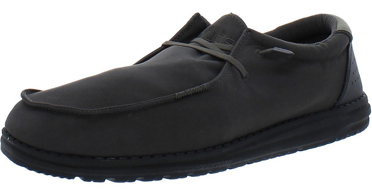 Hey Dude Wally Adv Water Resistant Slip On Loafers in Black for Men Lyst